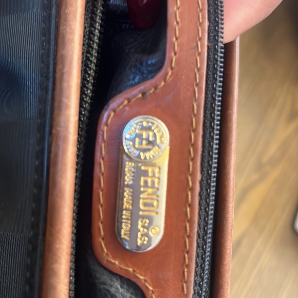 Vintage FENDI Black Stripe Mini Bag - Picture 5 of 10